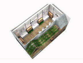 长发美瓷展览模型