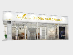 中南烛业展台模型