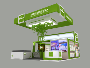 上海物流展丨嘉民展台搭建效果图