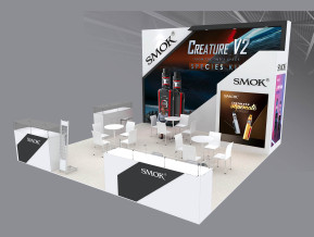 SMOK美国展台模型