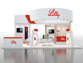 现代展览展示展台模型