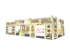 全球通展台竹笼风方案