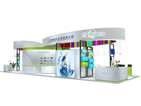 臻颜化妆品展览模型