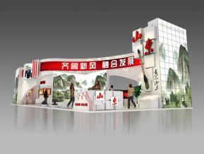 山东展台展览模型
