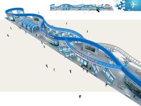 通用航空展台模型