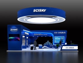 水性科天展览模型