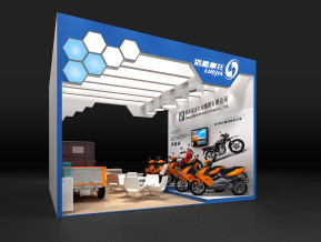 洛嘉摩托展览模型