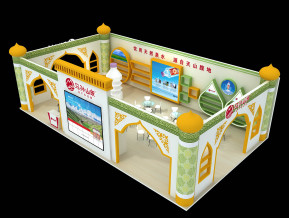 乌孙山泉展览模型