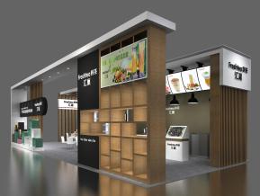 广州优良嘉食品展览展示展台模型