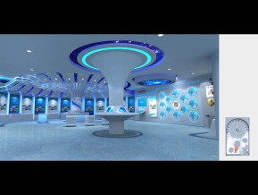 思源学院展厅展览模型