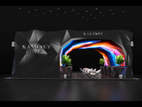 KAMINEY卡米尼三角切割电子科技展览展示展台模型