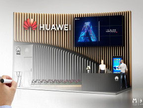 华为展览模型