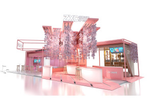 ZXC几何堆叠式展览展示展台模型