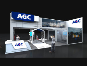 AGC玻璃展台模型