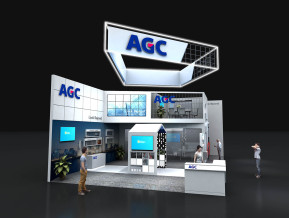AGC玻璃展览模型