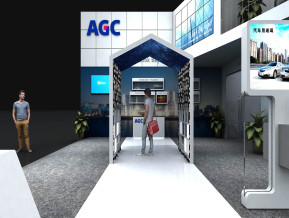 AGC玻璃展览模型