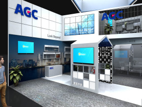 AGC玻璃展览模型