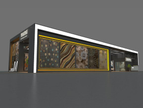 美林地毯展台3D模型
