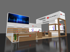 华为展台模型