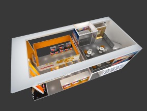 康佳展台模型