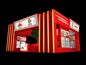 济莲香展台3D模型