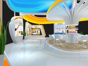 粤科金融展展台模型