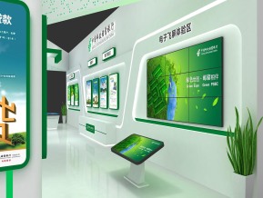 中国邮政储蓄银行金融展展台模型
