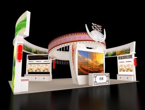 石柱展览模型
