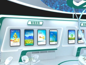 农业银行金融展展台模型