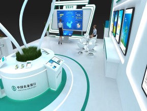农业银行金融展展台模型
