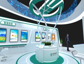 农业银行金融展展台模型