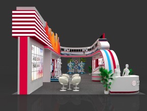 中国银行体博会展台方案二