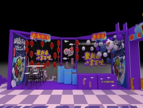 统一老坛路演美陈活动展台