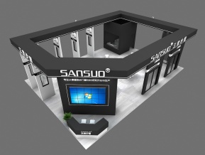 三索纱窗展览模型