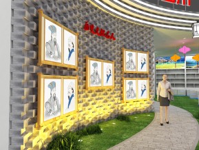四川展台模型