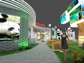 四川展台模型