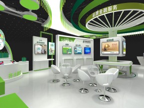 邮政储蓄金融展展台模型