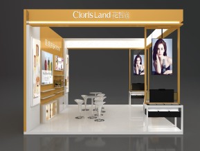 花皙蔻展台模型
