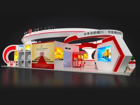 工商银行展台模型