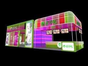 茶萃吧展览模型