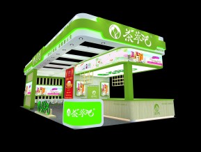 茶萃吧展览模型