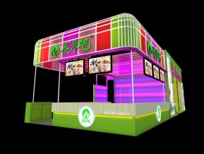 茶萃吧展览模型