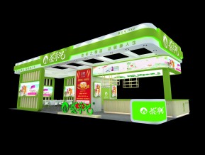 茶萃吧展览模型