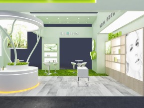 海思美容化妆品展台模型