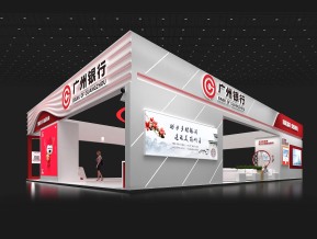 广州银行金融展展台模型
