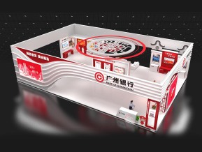 广州银行金融展展台模型