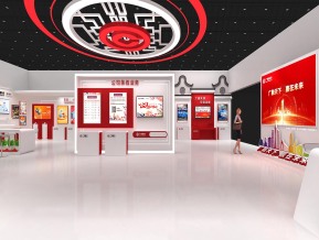 广州银行金融展展台模型