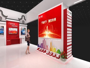 广州银行金融展展台模型