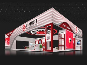 广州银行金融展展台模型