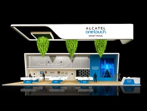 ALCATEL展台模型
